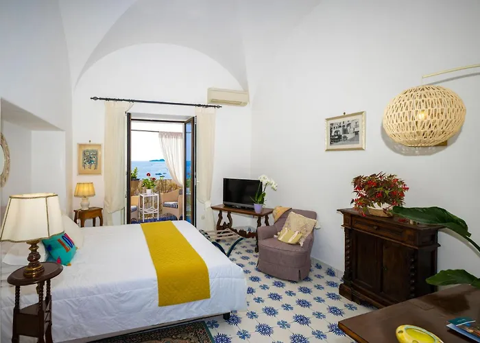 Charming Panoramic Suite In The Center Of Positano فندق مبيت وإفطار