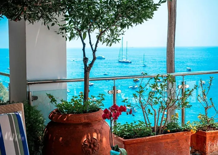 Charming Panoramic Suite In The Center Of Positano فندق مبيت وإفطار